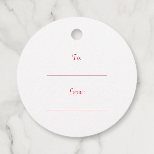 Funny Christmas Niedlicher Weihnachtsgeschenk Geschenkanhänger (Rückseite)