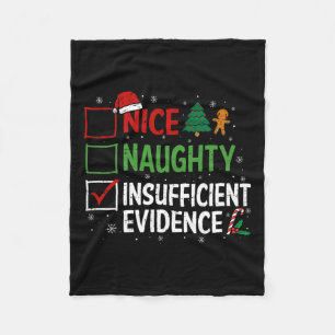 Funny Christmas Nizza Schönheit unzureichende Bewe Fleecedecke