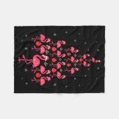 Funny Christmas Nk Flamingo Tree Holiday Gift Bird Fleecedecke (Vorderseite (Horizontal))