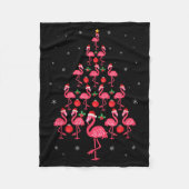 Funny Christmas Nk Flamingo Tree Holiday Gift Bird Fleecedecke (Vorderseite)