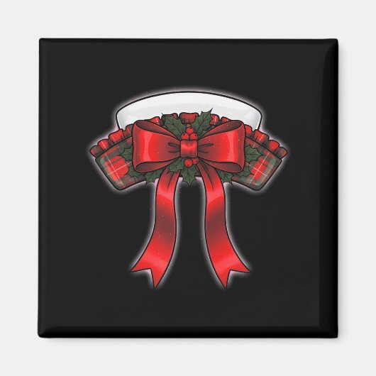 Funny Christmas Nurse Nursing Cap Women Girls Magnet (Vorne)