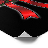 Funny Christmas Nurse Nursing Cap Women Girls Poster (Ecke)