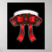 Funny Christmas Nurse Nursing Cap Women Girls Poster (Vorne)