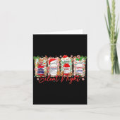 Funny Christmas Nurse Silent Night Medical Humor  Karte (Vorderseite)