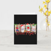 Funny Christmas Nurse Silent Night Medical Humor Karte (Gelbe Blume)