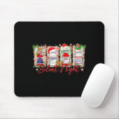 Funny Christmas Nurse Silent Night Medical Humor  Mousepad (Mit Mouse)