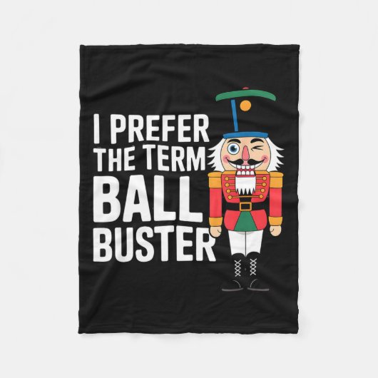 Funny Christmas Nutcracker- Ball Buster Funny Mens Fleecedecke (Vorderseite)