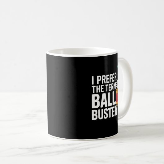 Funny Christmas Nutcracker- Ball Buster Funny Mens Kaffeetasse (VorderseiteRechts)