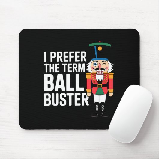 Funny Christmas Nutcracker- Ball Buster Funny Mens Mousepad (Mit Mouse)