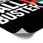 Funny Christmas Nutcracker- Ball Buster Funny Mens Poster (Ecke)