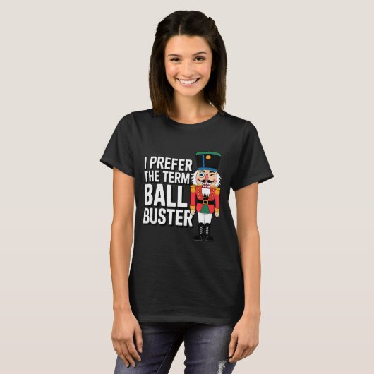 Funny Christmas Nutcracker- Ball Buster Funny Mens T-Shirt (Vorne ganz)