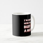 Funny Christmas Nutcracker- Bust A Nut Funny Mens  Kaffeetasse (VorderseiteRechts)