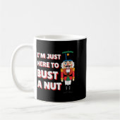 Funny Christmas Nutcracker- Bust A Nut Funny Mens  Kaffeetasse (Links)