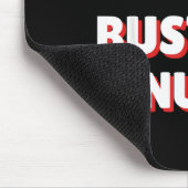 Funny Christmas Nutcracker- Bust A Nut Funny Mens Mousepad (Ecke)
