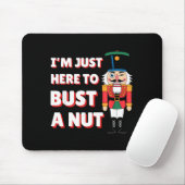 Funny Christmas Nutcracker- Bust A Nut Funny Mens Mousepad (Mit Mouse)
