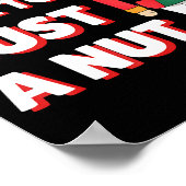 Funny Christmas Nutcracker- Bust A Nut Funny Mens Poster (Ecke)