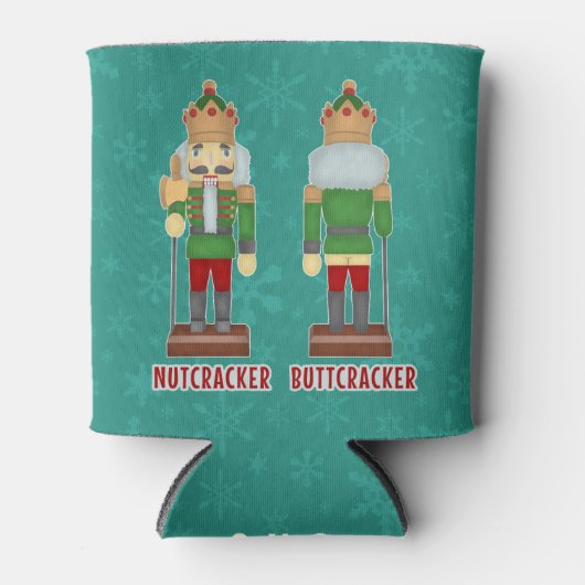 Funny Christmas Nutcracker Buttcracker Humor Dosenkühler (Vorderseite)