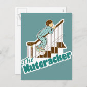 Funny Christmas Nutcracker Feiertagspostkarte (Vorne/Hinten)