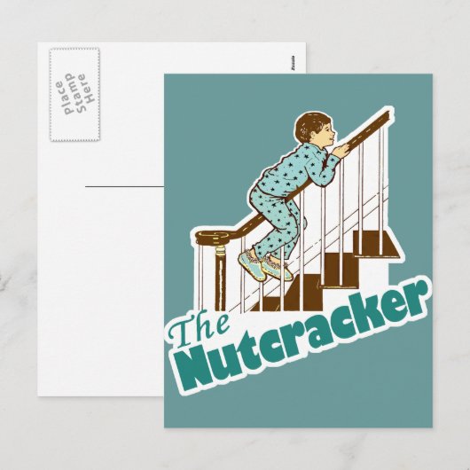 Funny Christmas Nutcracker Feiertagspostkarte (Vorne/Hinten)