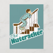 Funny Christmas Nutcracker Feiertagspostkarte (Vorderseite)