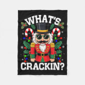 Funny Christmas Nutcracker Men Kids N Boys Whats C Fleecedecke (Vorderseite)