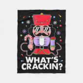 Funny Christmas Nutcracker Men Kids Teen Boys What Fleecedecke (Vorderseite)