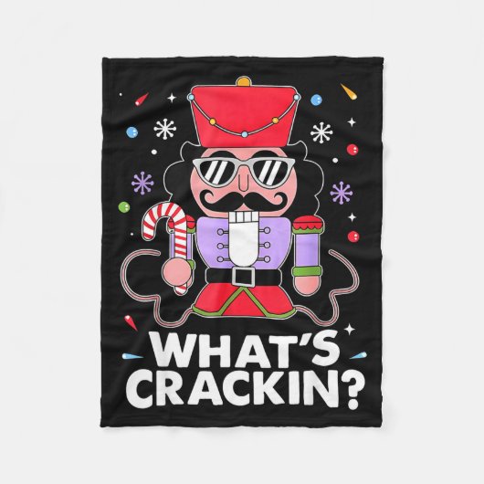 Funny Christmas Nutcracker Men Kids Teen Boys What Fleecedecke (Vorderseite)