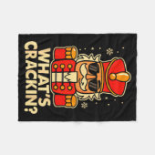 Funny Christmas Nutcracker Men Kids Teen Boys What Fleecedecke (Vorderseite (Horizontal))