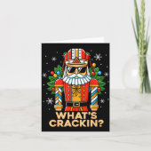 Funny Christmas Nutcracker Men Kids Teen Boys What Karte (Vorderseite)