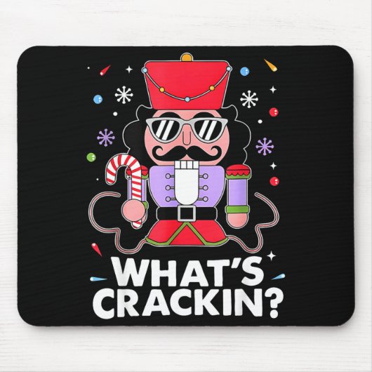 Funny Christmas Nutcracker Men Kids Teen Boys What Mousepad (Vorne)