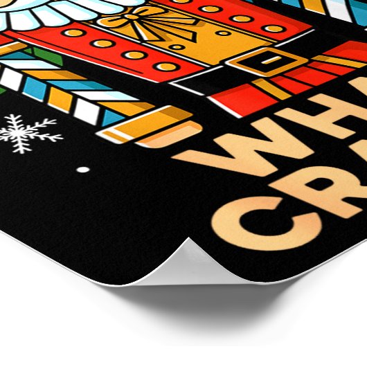 Funny Christmas Nutcracker Men Kids Teen Boys What Poster (Ecke)