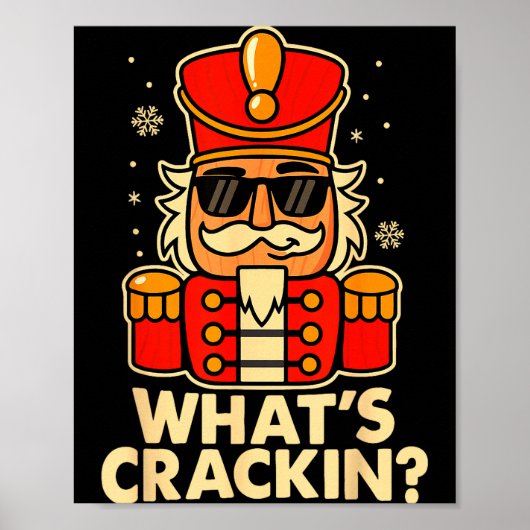 Funny Christmas Nutcracker Men Kids Teen Boys What Poster (Vorne)