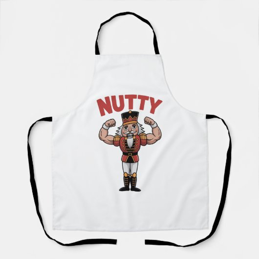 Funny Christmas Nutcracker Nuty Natürliche Fitness Schürze (Vorderseite)
