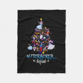 Funny Christmas Nutcracker Squad Ballett Tanz Kind Fleecedecke (Vorderseite)