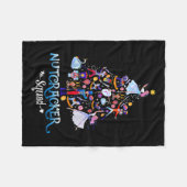 Funny Christmas Nutcracker Squad Ballett Tanz Kind Fleecedecke (Vorderseite (Horizontal))