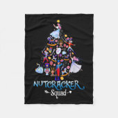 Funny Christmas Nutcracker Squad Ballett Tanz Kind Fleecedecke (Vorderseite)