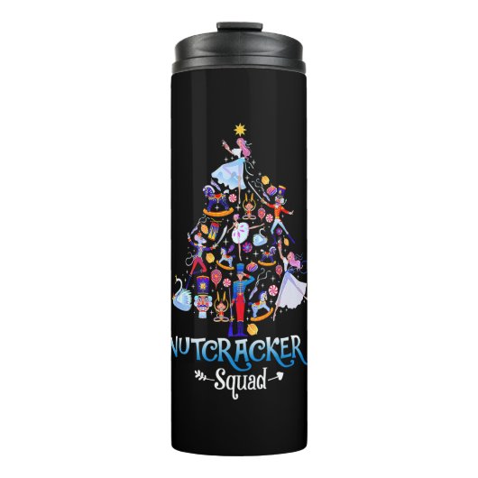 Funny Christmas Nutcracker Squad Ballett Tanz Kind Thermosbecher (Vorderseite)
