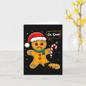 Funny Christmas Oh Snap Gingerbread Mann Cookie X Karte (Gelbe Blume)