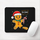 Funny Christmas Oh Snap Gingerbread Mann Cookie X Mousepad (Mit Mouse)