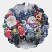 Funny Christmas Ornament Card Glückwunsch Beste Fr (Rückseite)