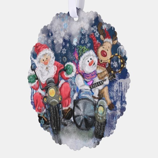 Funny Christmas Ornament Card Glückwunsch Beste Fr (Links)