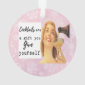 Funny Christmas Ornament Retro Best Friend Gift (Rückseite)