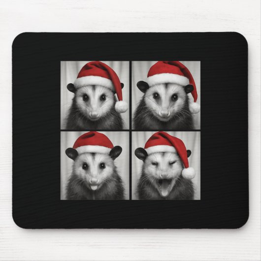 Funny Christmas Ossum Santa Photo Booth Mousepad (Vorne)
