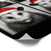 Funny Christmas Ossum Santa Photo Booth  Poster (Ecke)