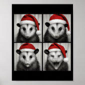 Funny Christmas Ossum Santa Photo Booth Poster (Vorne)