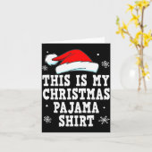 Funny Christmas Pajama Pj Outfit Mens Womens Karte (Gelbe Blume)