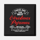 Funny Christmas Pajamas Donald Trump Gag Joke Pjs Magnet (Vorne)