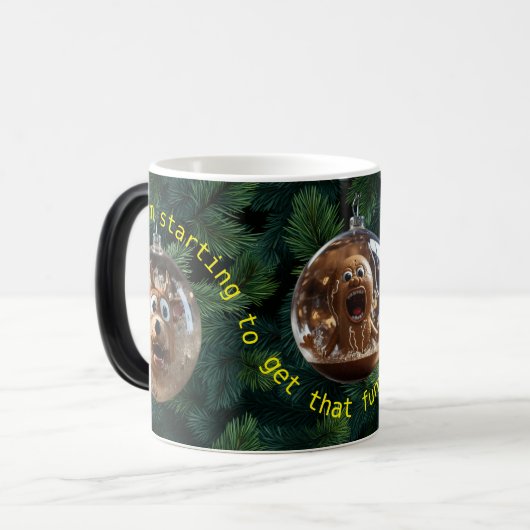 Funny Christmas Panik Tasse (Vorderseite Links)