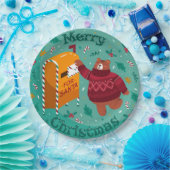 Funny Christmas Paper Plate Pappteller (Party)