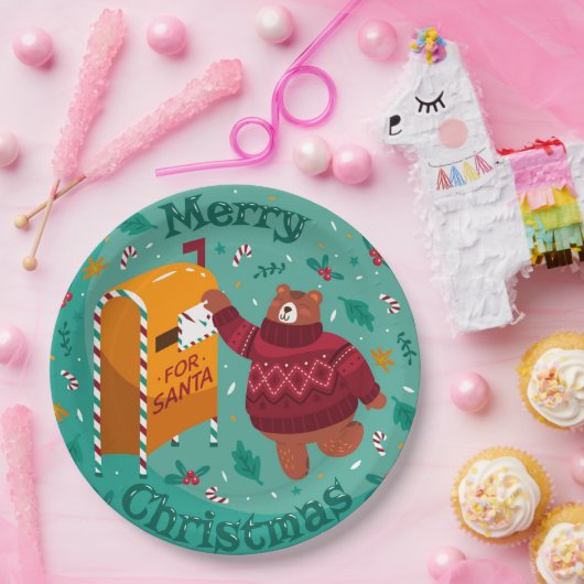 Funny Christmas Paper Plate Pappteller (Party)